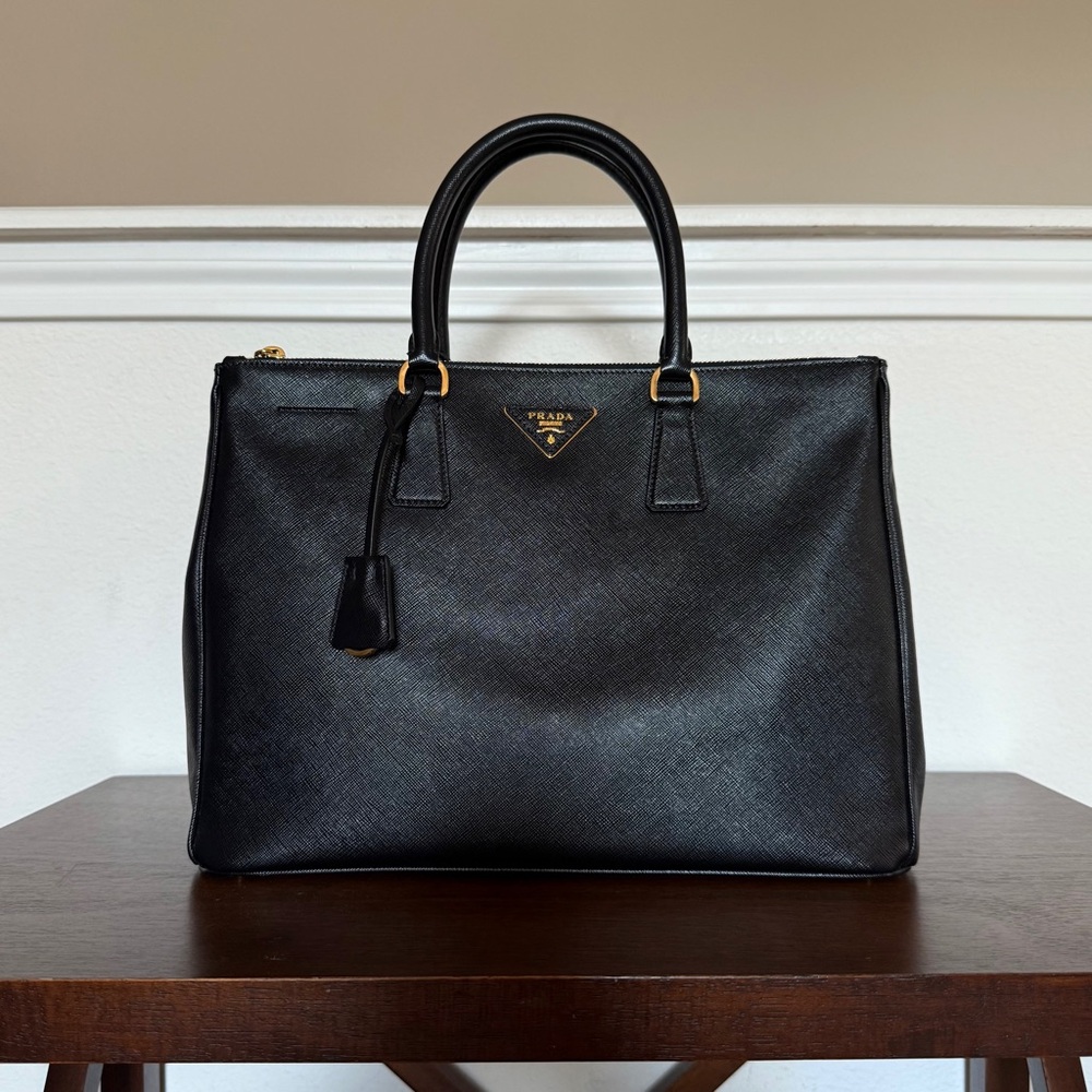 Prada Black Saffiano Leather Satchel